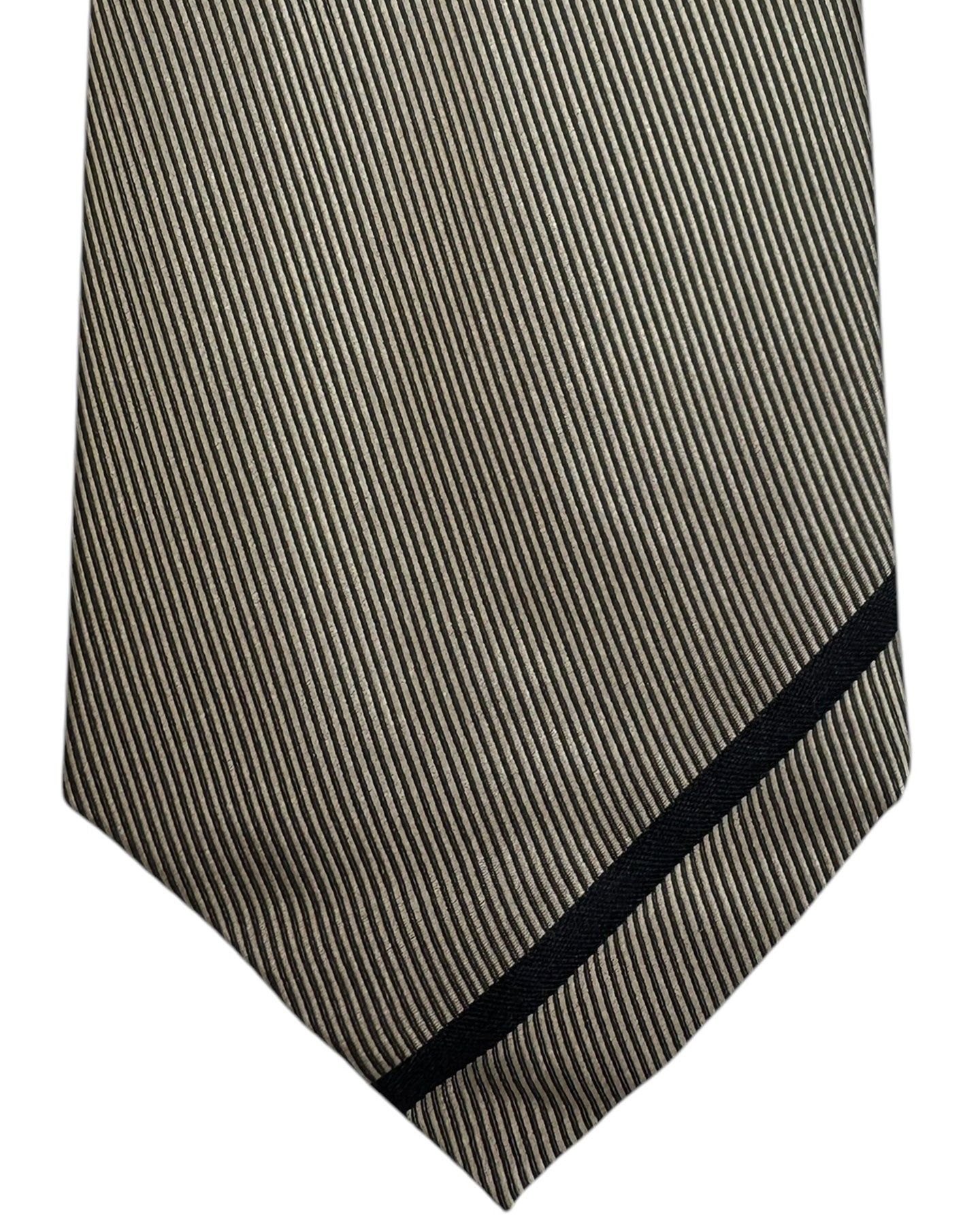 Gene Meyer Silk Tie - Hand Made In Italy