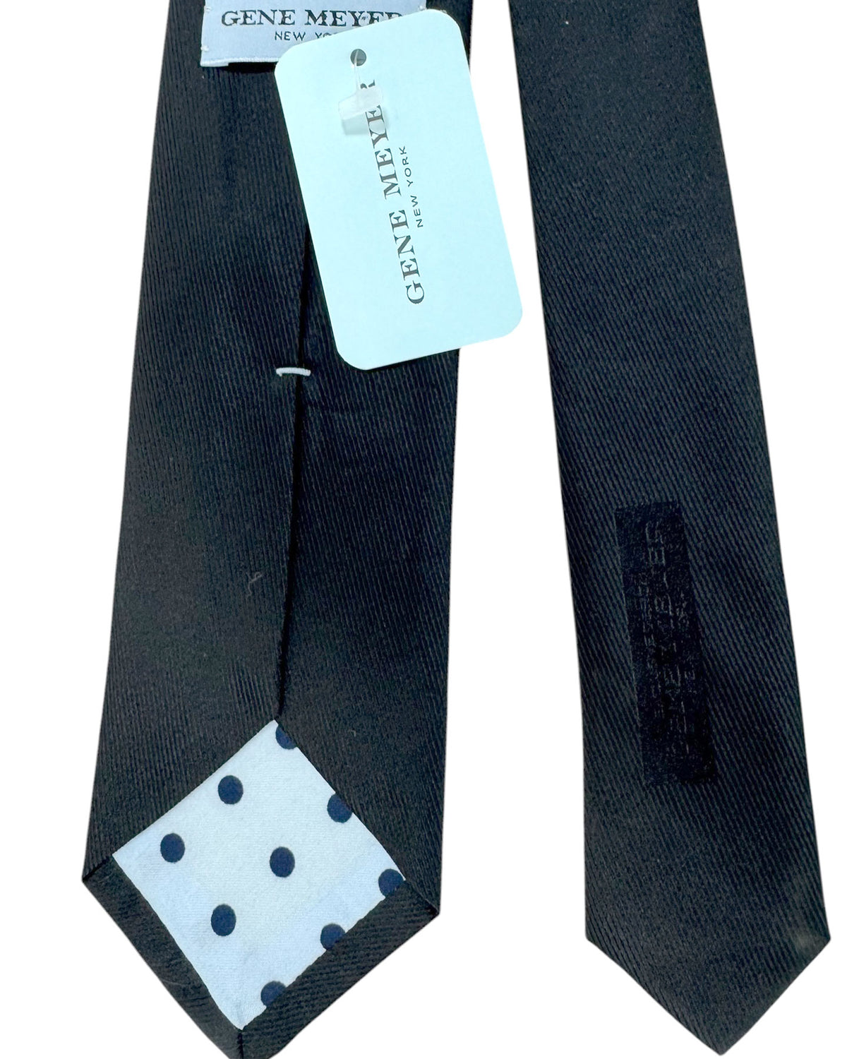 Gene Meyer Tie Teal Design - Hand Made In Italy
