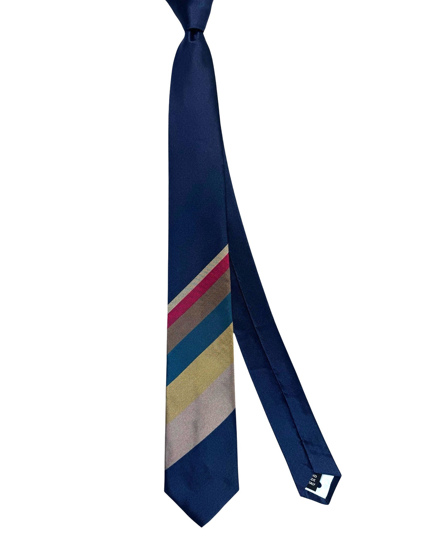 Gene Meyer Tie Striped Design - Hand Made In Italy