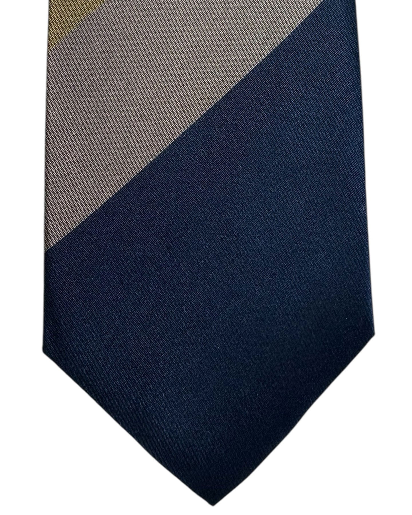 Gene Meyer Tie Striped Design - Hand Made In Italy