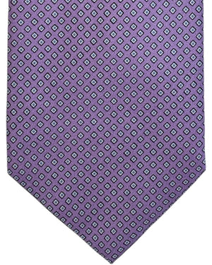 Giampaolo Tie Lilac Micr Geometric - Hand Made In Italy SALE
