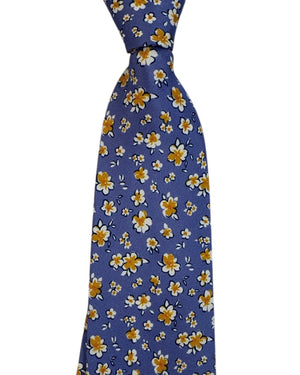 Giampaolo Tie Lavender Mustard Flora - Sartorial SALE