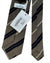 Giampaolo Tie Taupe Navy Stripe - Wool Cotton SALE