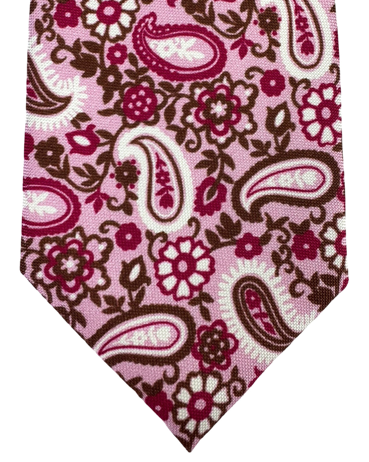 Giampaolo Tie Pink Paisley 