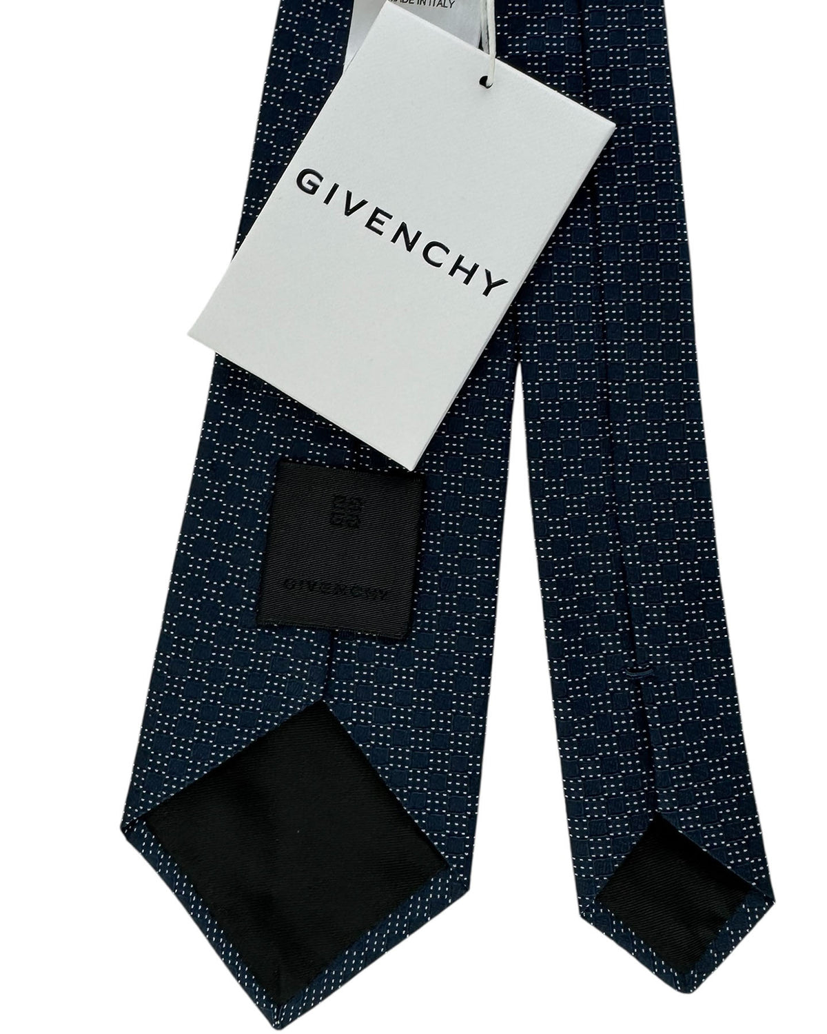 Givenchy Tie Navy Square Dot