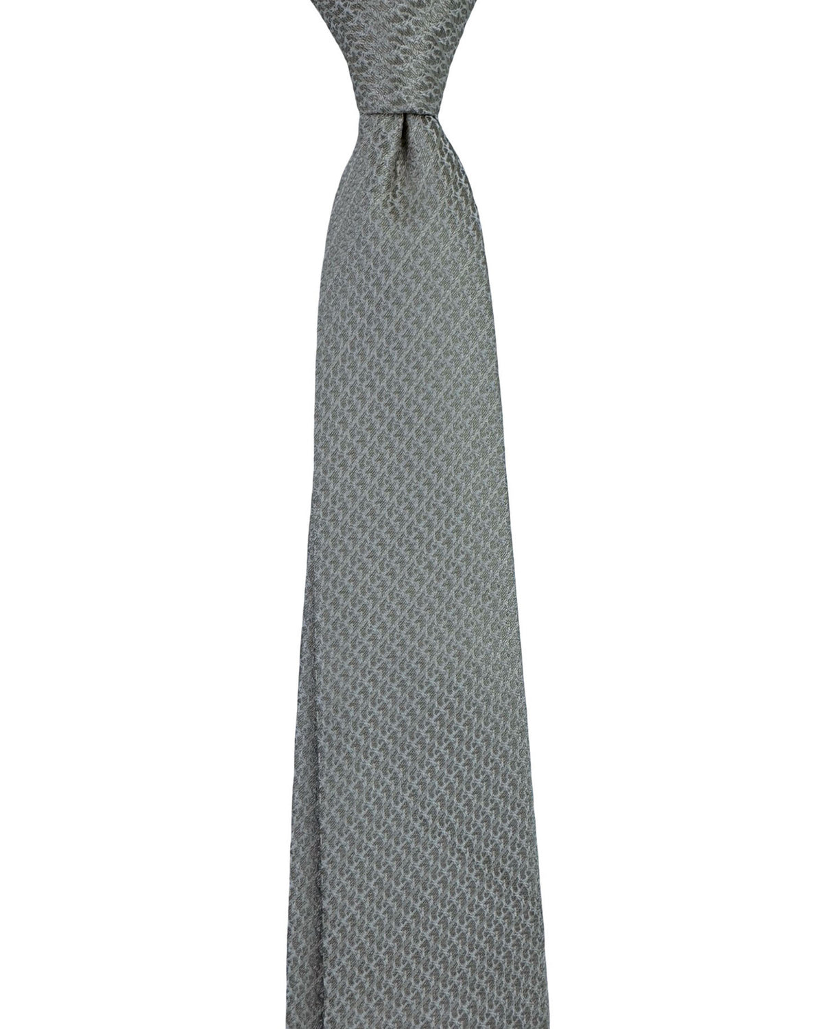 Givenchy Tie  Beige Silver Geometric Pattern