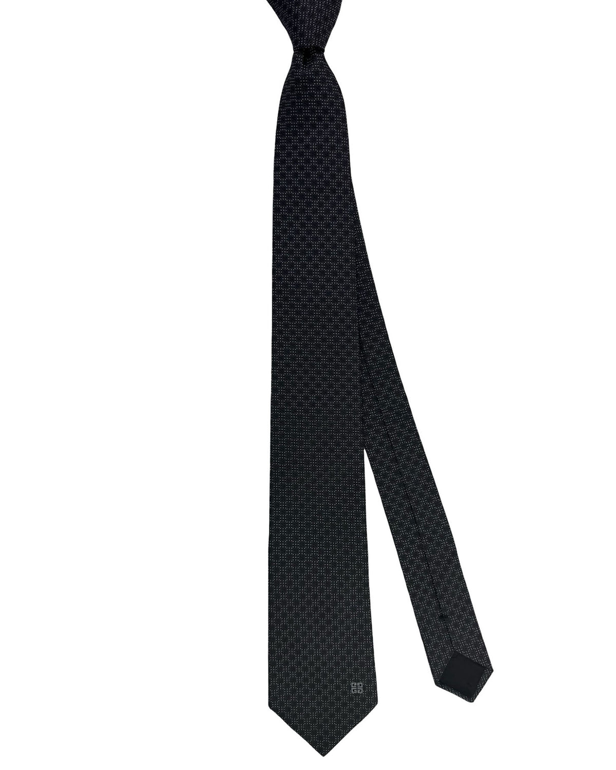 Givenchy Tie Black Gray Check