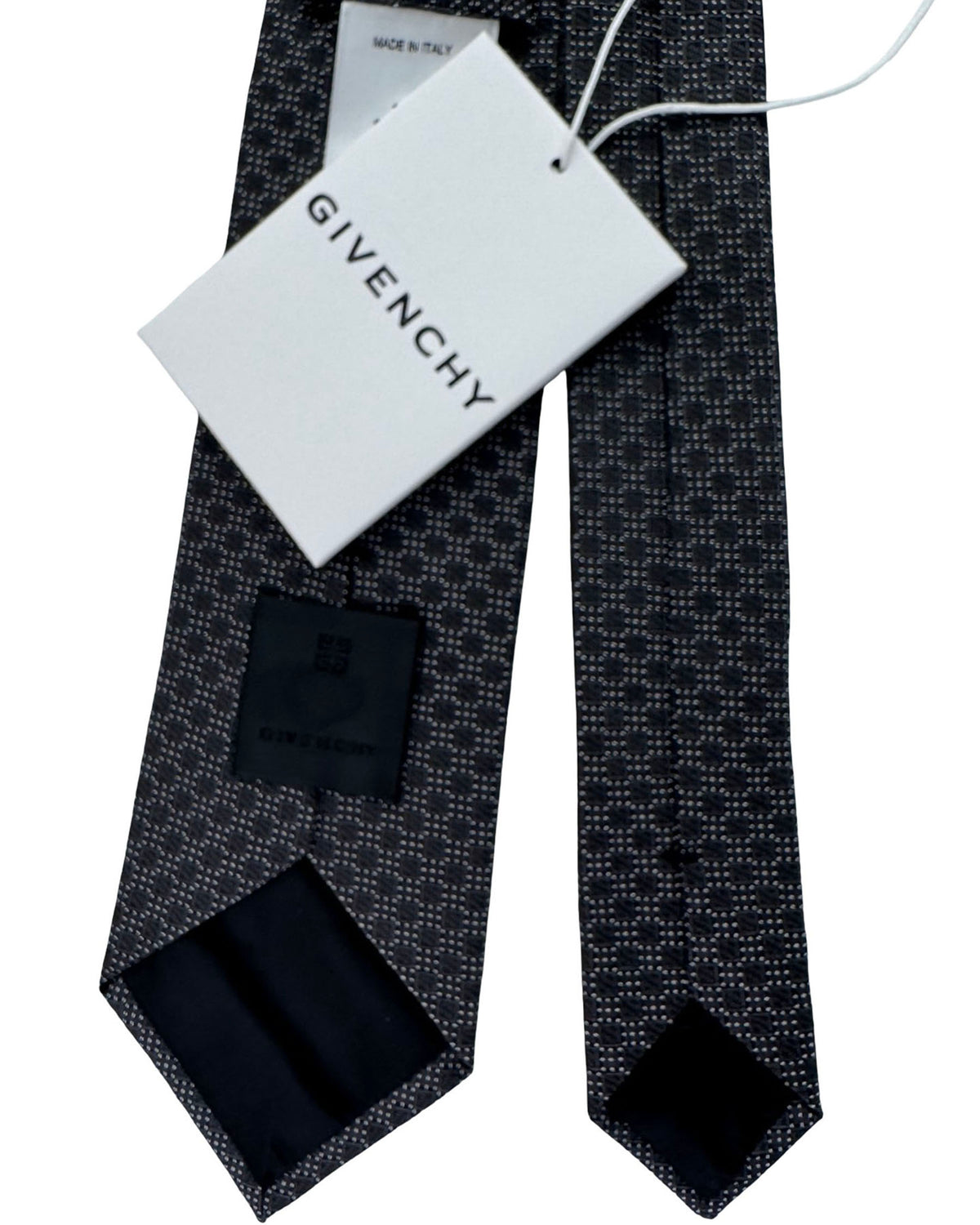 Givenchy Tie Black Micro Square Pattern