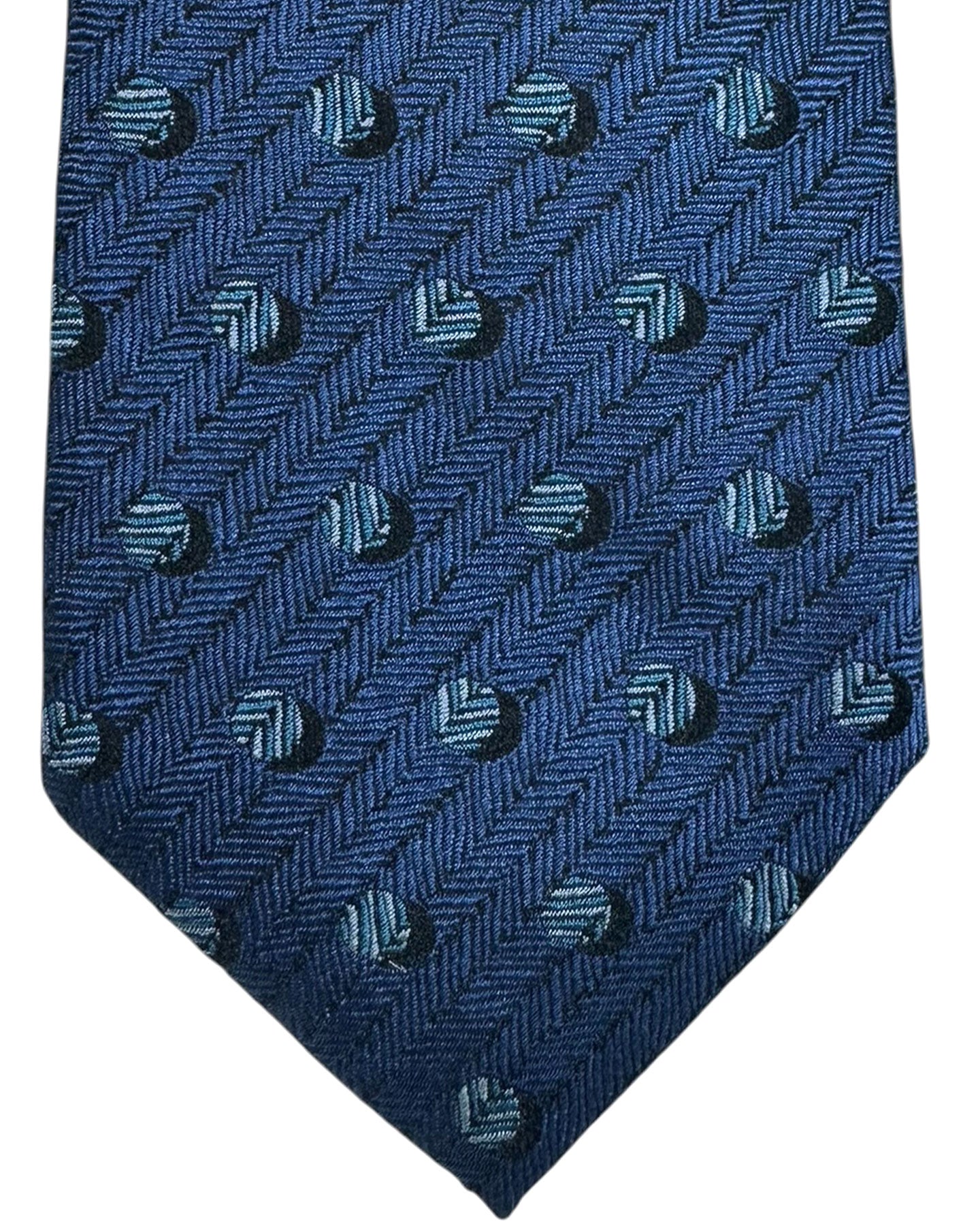 Givenchy Tie Midnight Blue Polka Dots Pattern