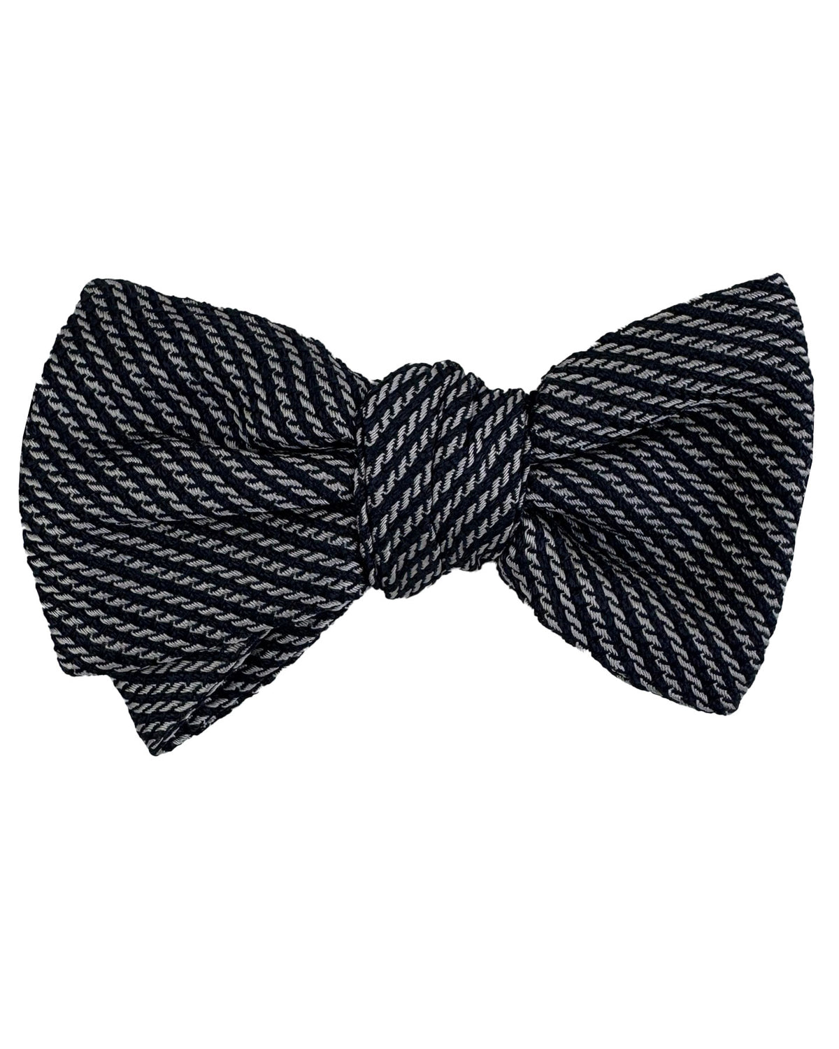 Gray Black Bow tie