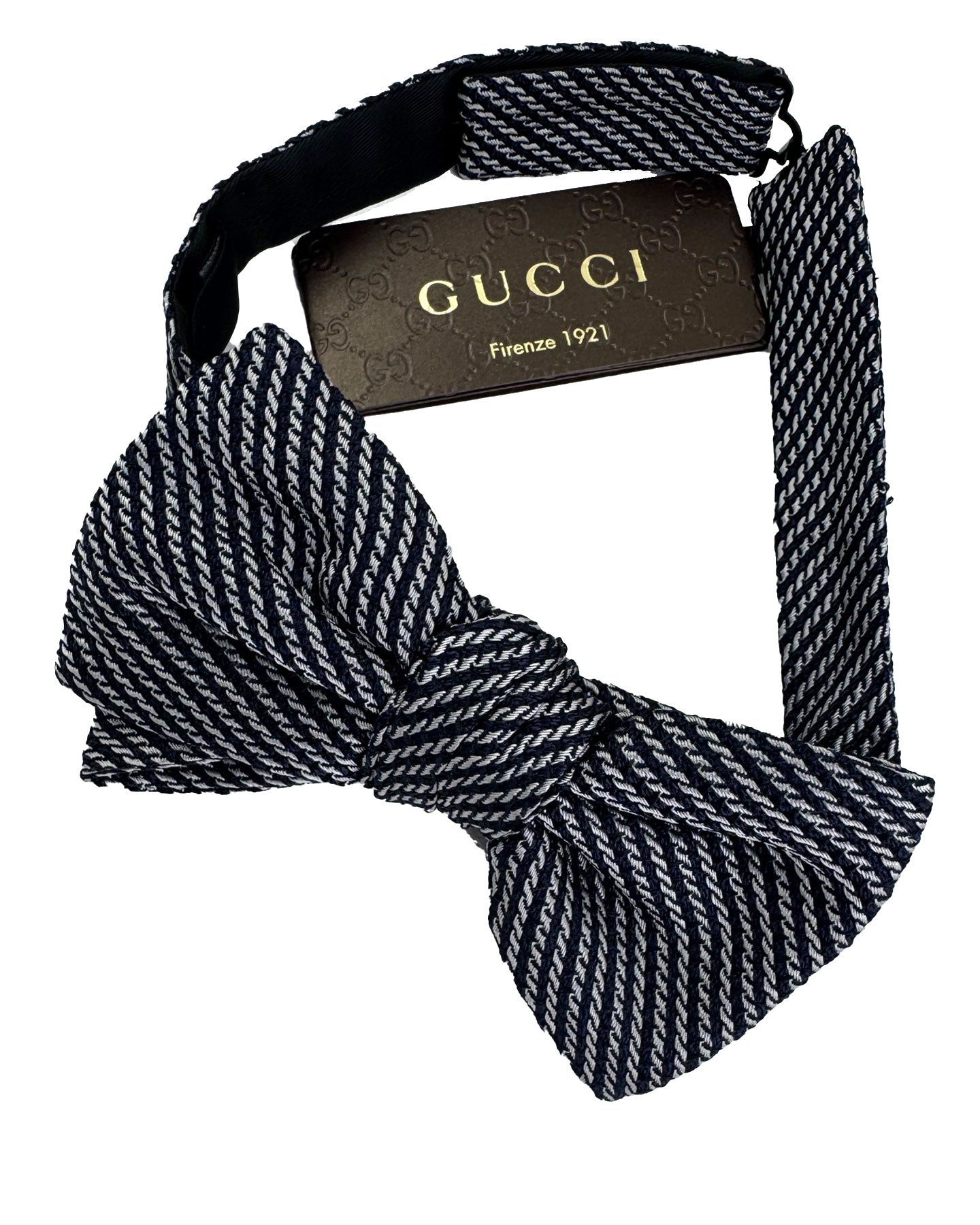 Gray Black Bow tie