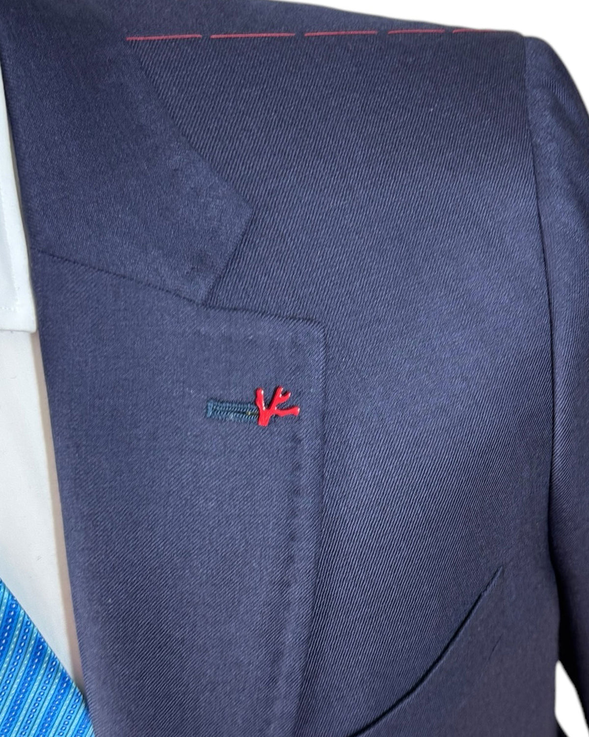 Isaia Sport Coat Dark Blue - Cashmere Silk EU 56/ US 46