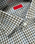 Isaia Shirt White Brown Brown Navy 39 - 15 1/2 Regular Fit