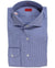 Isaia Shirt Navy White Check 43 - 17 Regular Fit