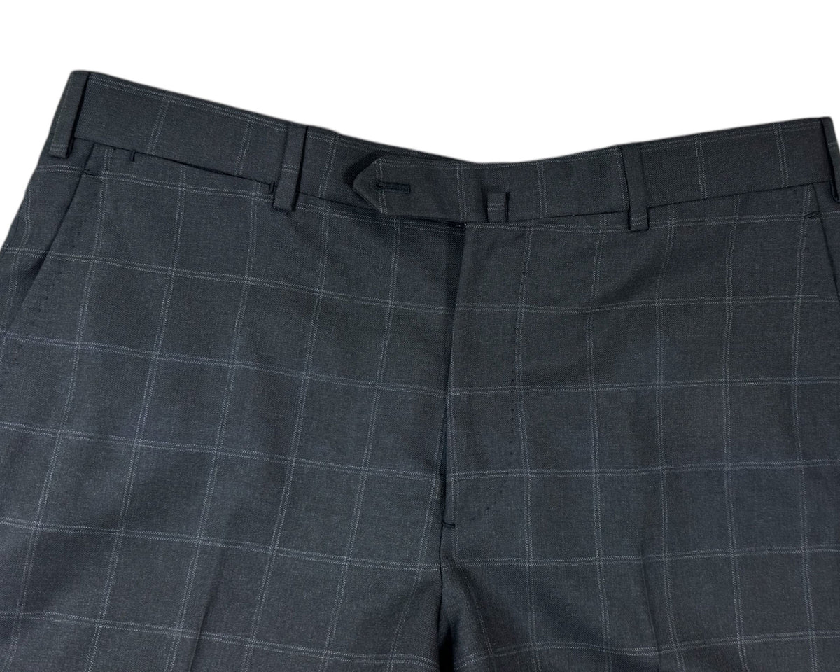 Isaia Suit Dark Gray Windowpane EU 50/ US 40 SALE