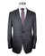 Isaia Suit Gray Windowpane Design