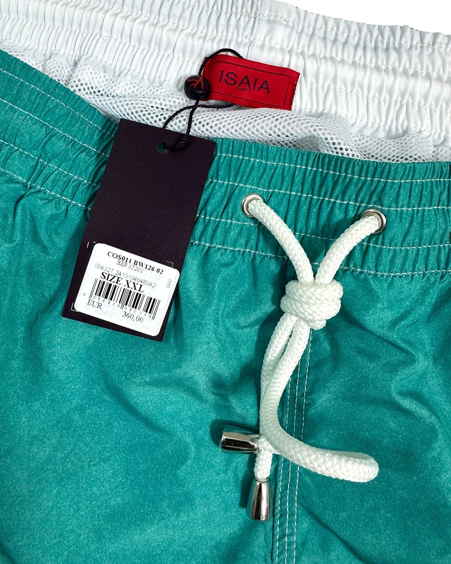Isaia Swim Shorts Dark Turquoise XXL - Luxury Men Swimwear