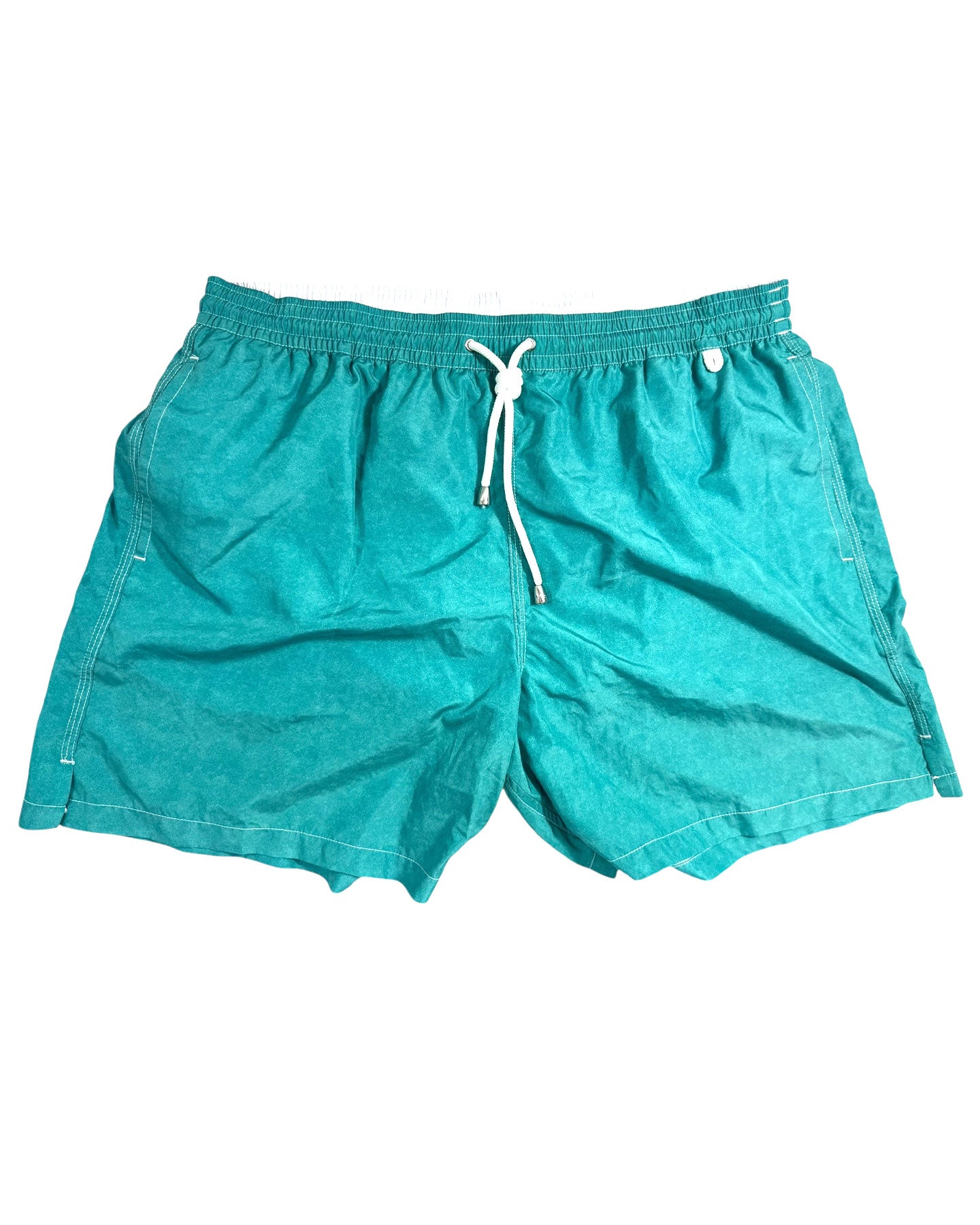 Isaia Swim Shorts Dark Turquoise XXL - Luxury Men Swimwear