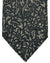 Isaia Tie Gray Floral Design - Sevenfold Wool Silk Necktie