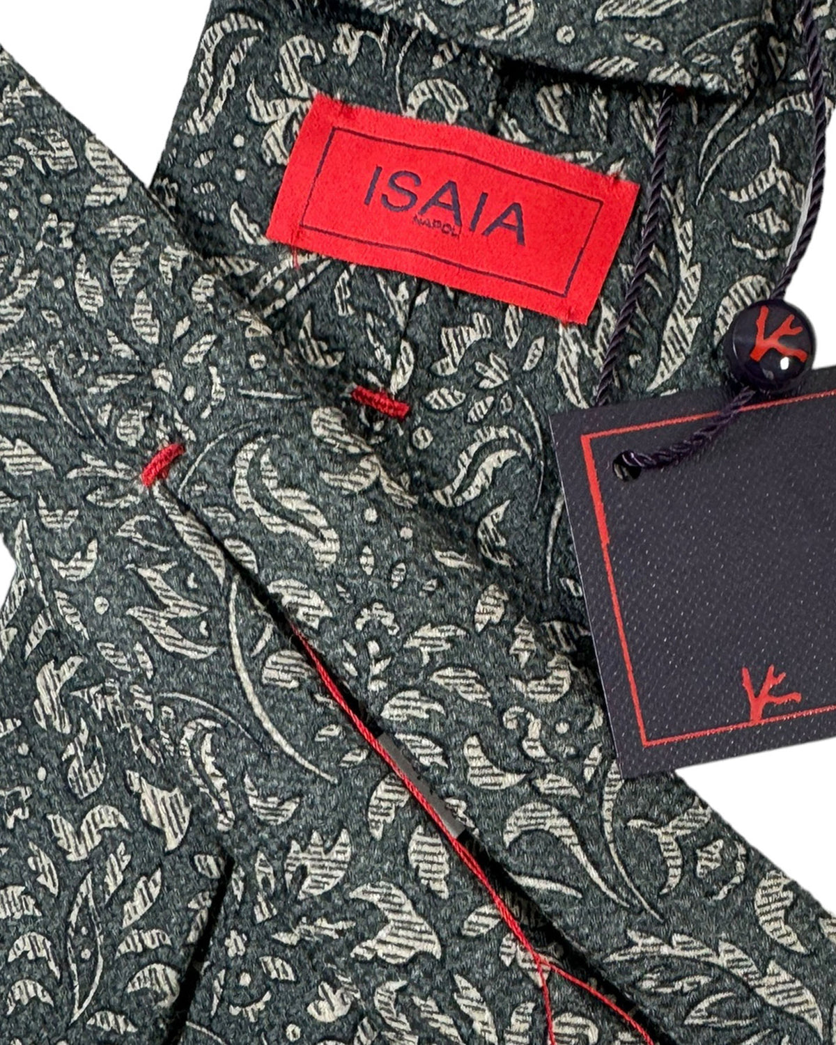 Isaia Sevenfold Wool Silk Necktie