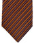 Isaia Tie Brown Stripes Design - Sartorial Sevenfold Tie