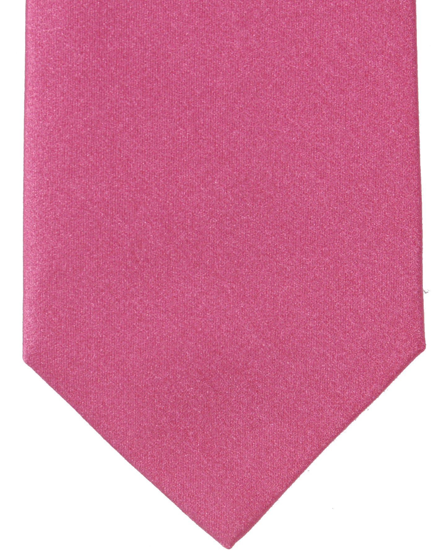 Isaia Tie Pink Solid Design