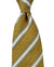 Isaia Tie Brown Gray Stripes Design - Sartorial Silk Tie