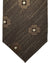 Isaia Sevenfold Tie Brown Floral - Wool Necktie