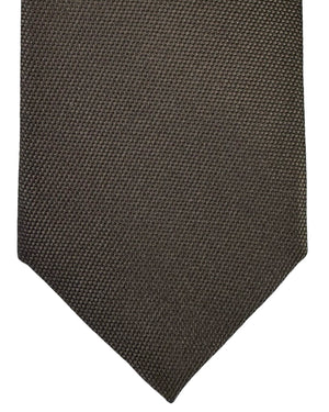 Isaia Tie Dark Brown