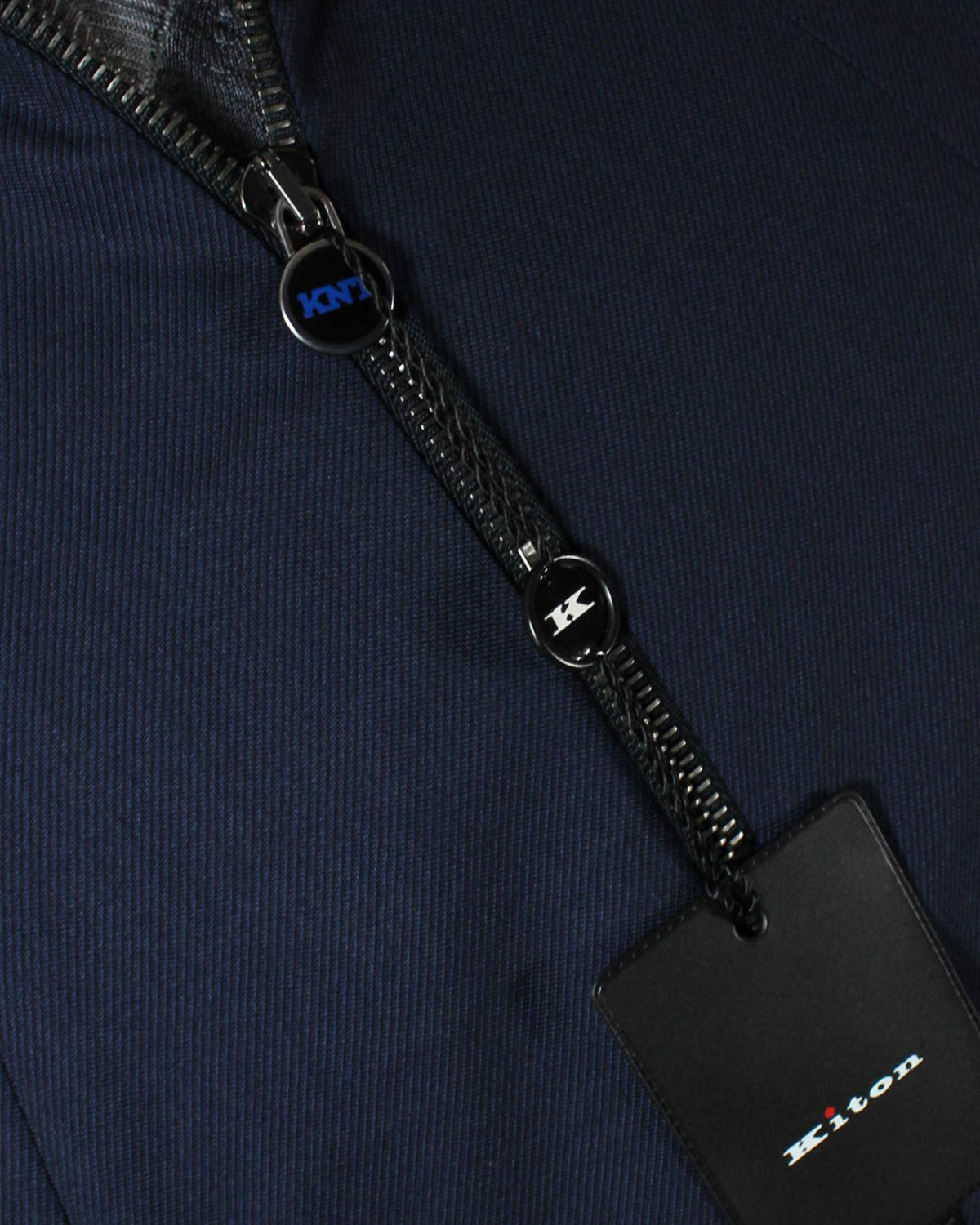 KNT Kiton Wool Coat Dark Navy 14 Micron - EU 48/ US 38 SALE