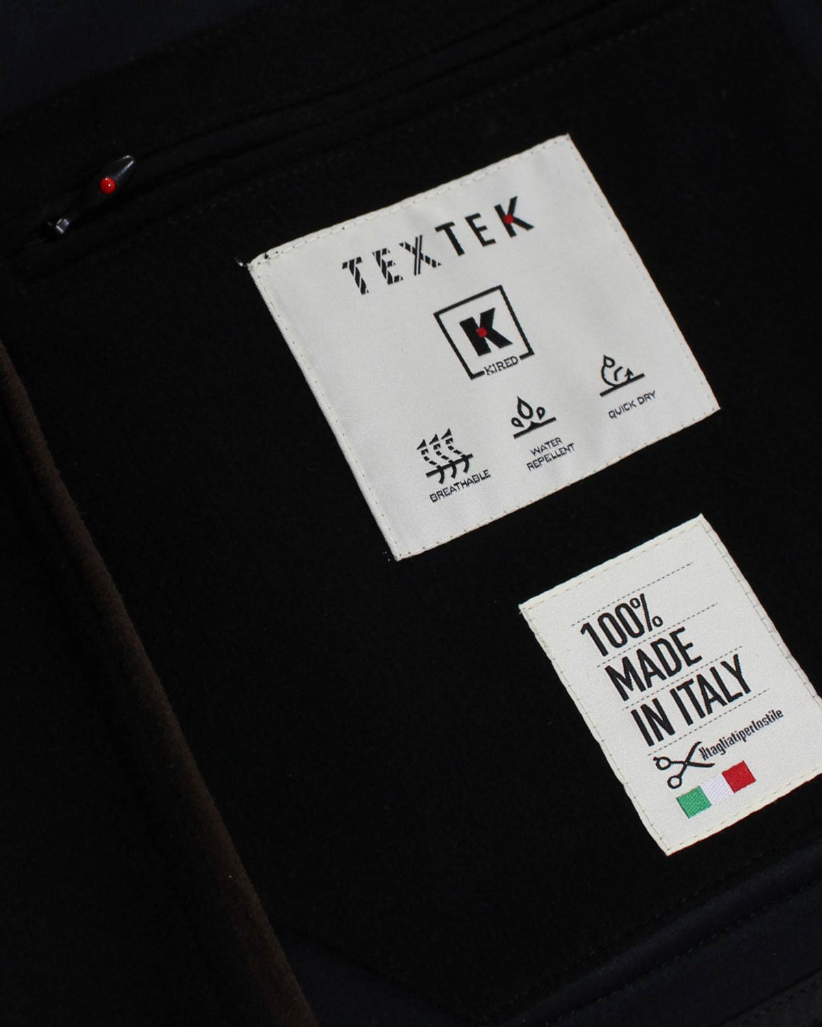 Kired Kiton Wool Peacoat Black Men TexTek