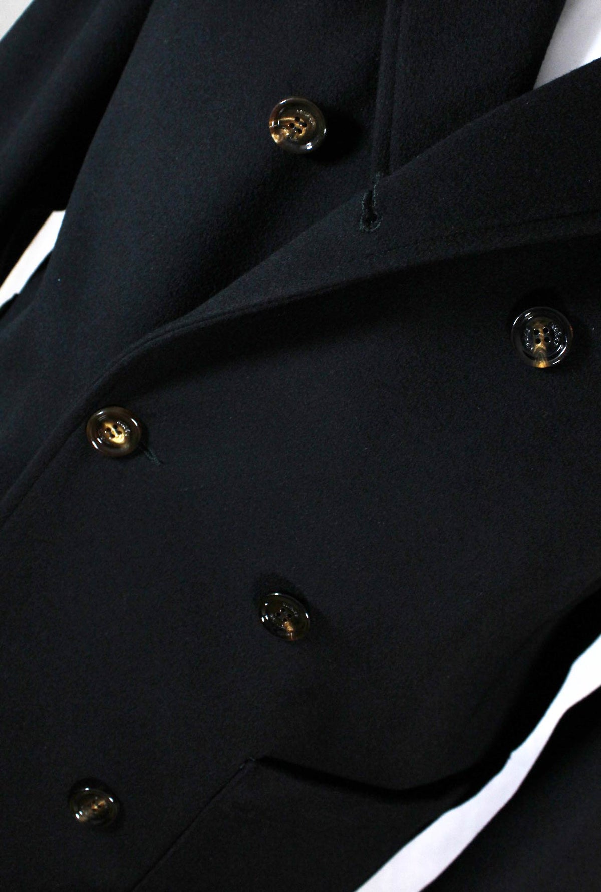 Kired Kiton Wool Peacoat Black Men Coat EU 50 / M SALE