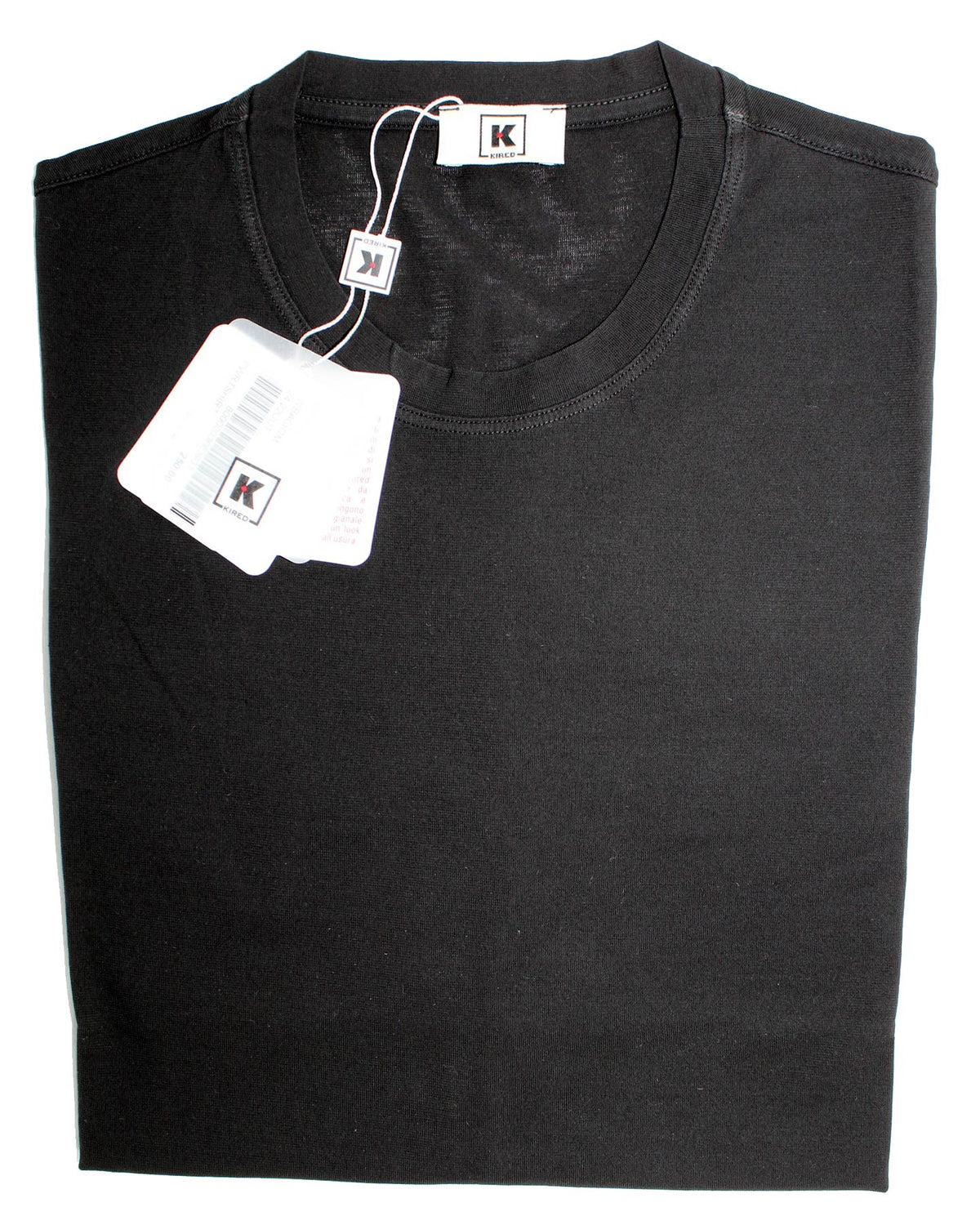 Kired Kiton T-Shirt Black Crêpe Cotton EU 48/ S SALE