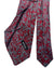 Kiton Sevenfold Tie Maroon Gray Floral - Sartorial