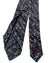 Kiton Tie Black Patterned Stripes Dark Red - Sevenfold Necktie SALE