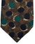 Kiton Tie Brown With Green Black Dots - Sevenfold Necktie