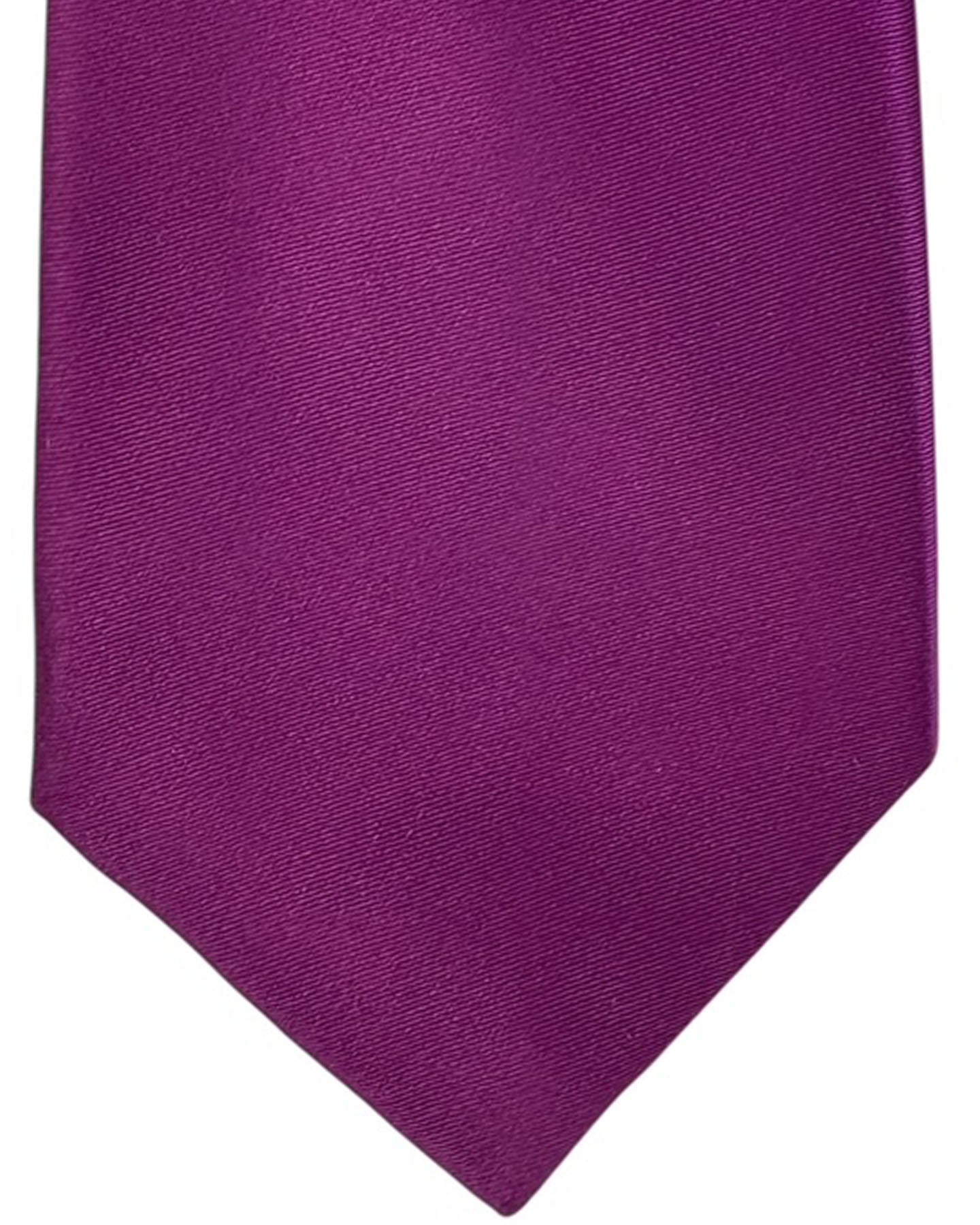 Kiton Tie Magenta Solid - Sevenfold Necktie