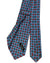 Kiton Tie Blue Dark Red Geometric- Sevenfold Necktie