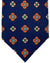Kiton Tie Navy Orange Floral - Sevenfold Necktie