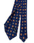 Kiton Tie Navy Orange Floral - Sevenfold Necktie