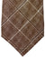 Kiton Tie Brown Windowpane - Sevenfold Necktie