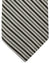 Kiton Tie Silver Black Stripes - Sevenfold Necktie