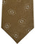 Kiton Sevenfold Tie Taupe Medallion- Summer 2025 Collection