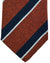 Kiton Sevenfold Tie Brown And Navy Stripe