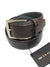 Kiton Leather Belt Dark Brown Stitch