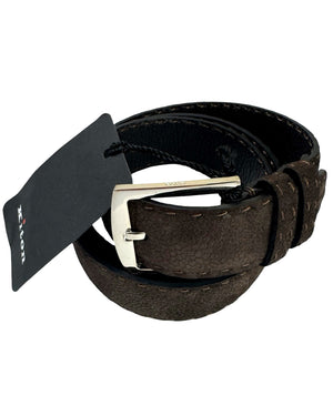 Kiton Belt Dark Brown Suede 100 / 40