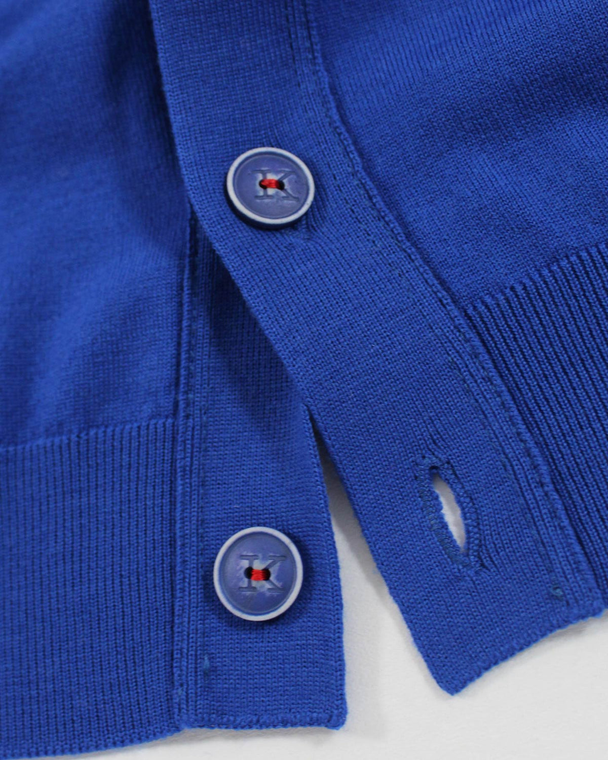 Kiton Wool Vest Royal Blue