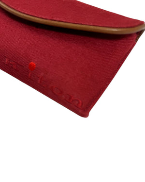 Kiton Eyeglasses Holder - Red Cashmere Eye Glasses Case