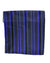 Kiton Pocket Square Purple Gray Black Stripes FINAL SALE