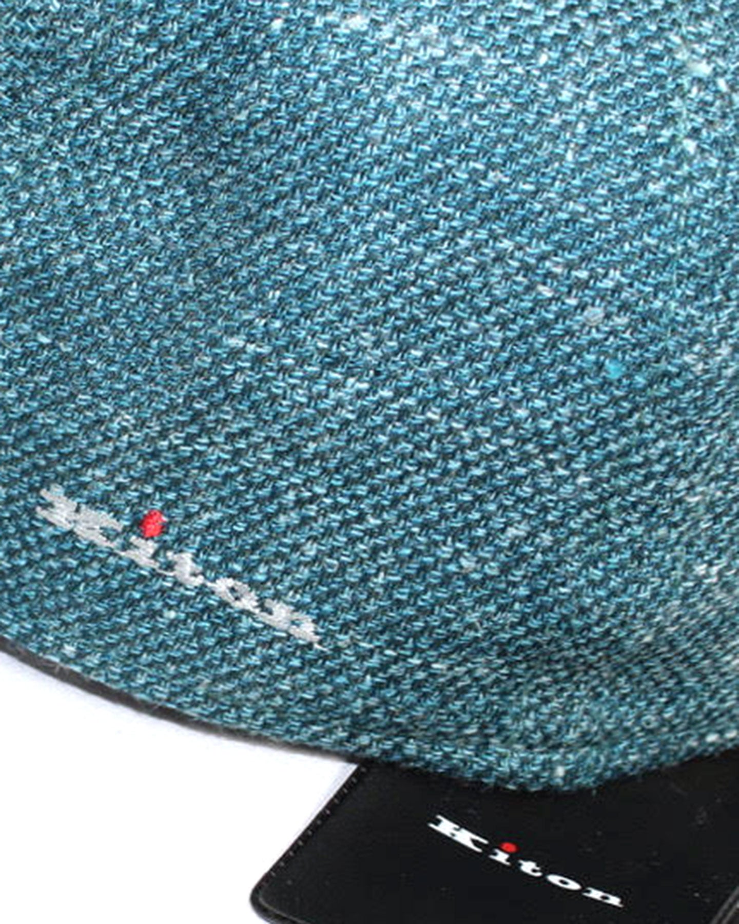 Kiton Soft Cap Linen Teal Aqua Ivy Cap